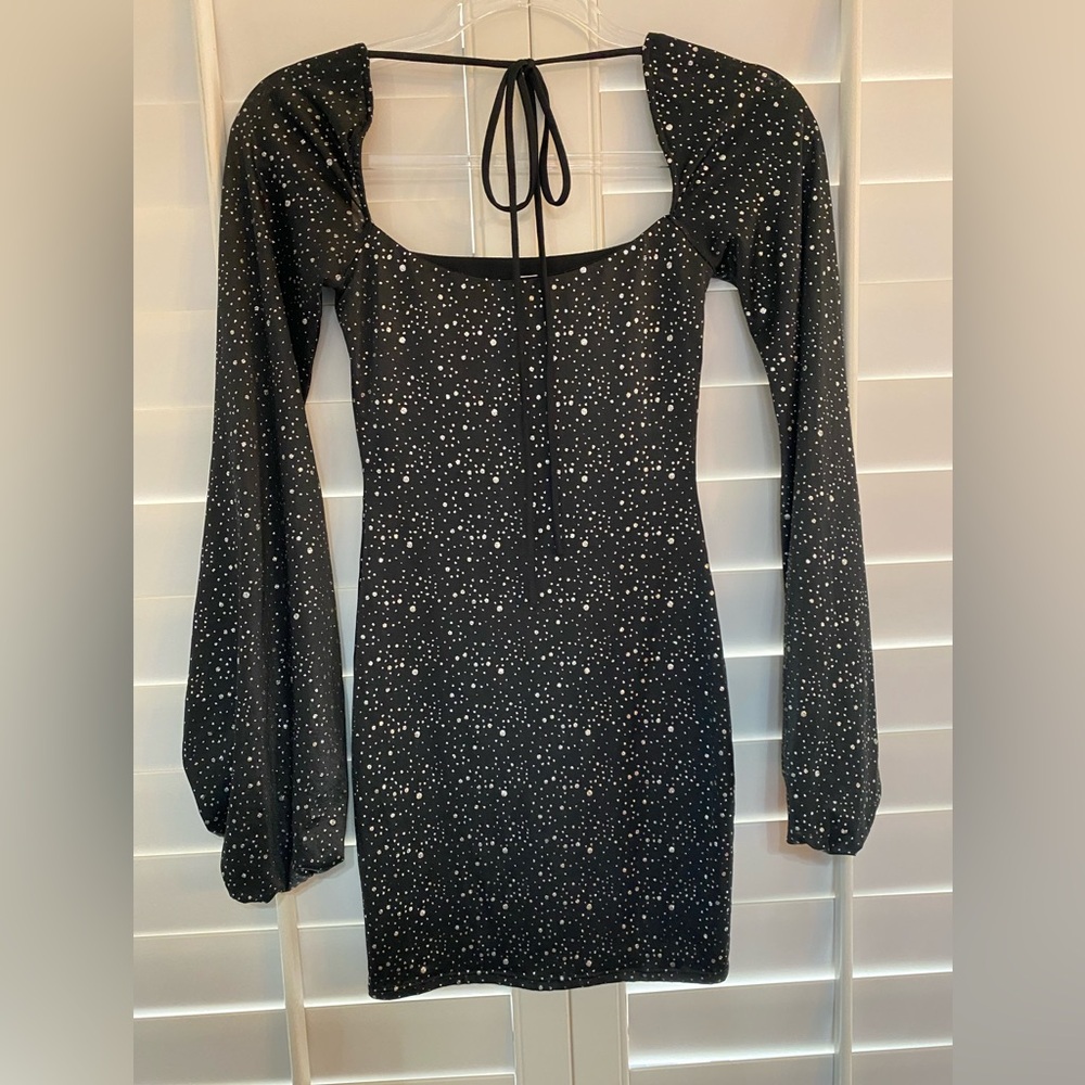 Lucy in the Sky black sparkling dress size XSmall Excellent Condition! - Picture 3 of 3